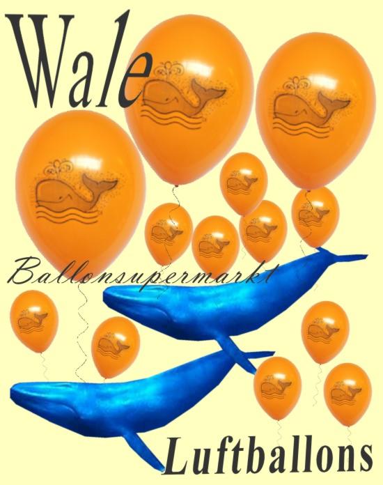 Wal-Luftballons, Tier-Ballons, Wale