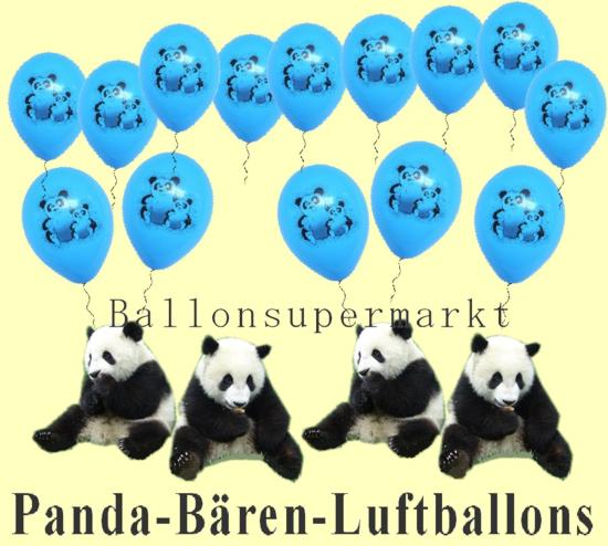 Tiere auf Luftballons, Panda-Bären-Ballons
